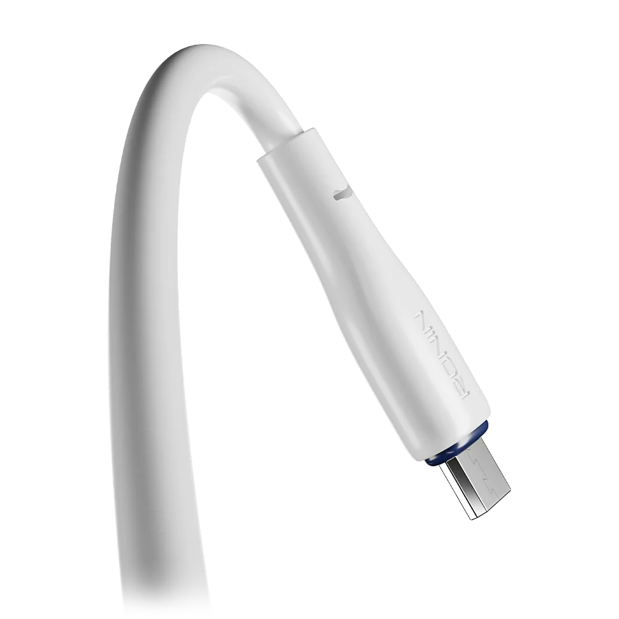 Ronin R-340 Micro USB Cable – 2.4A Fast Charging & High-Speed Data Sync Cable (1M)