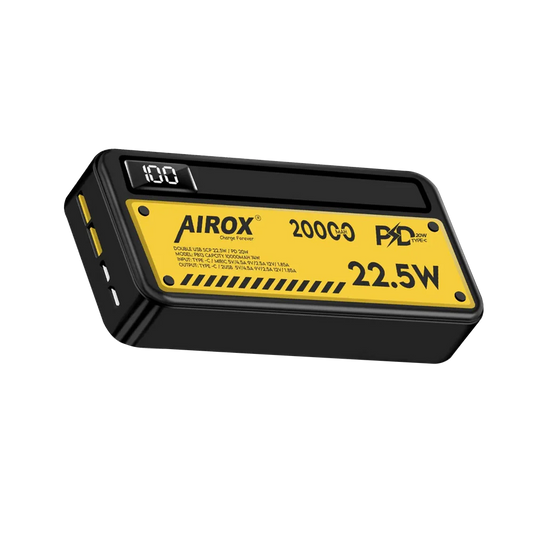 Airox PB13 Power Bank 20000mAh – 22.5W PD Fast Charging with LED Display