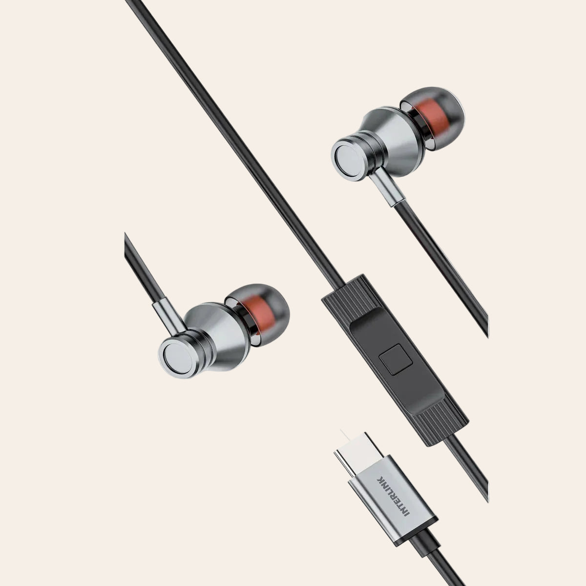 Interlink PRIME PLUS Type-C Handsfree – HD Microphone, Hi-Fi Stereo Sound & Comfortable Fit
