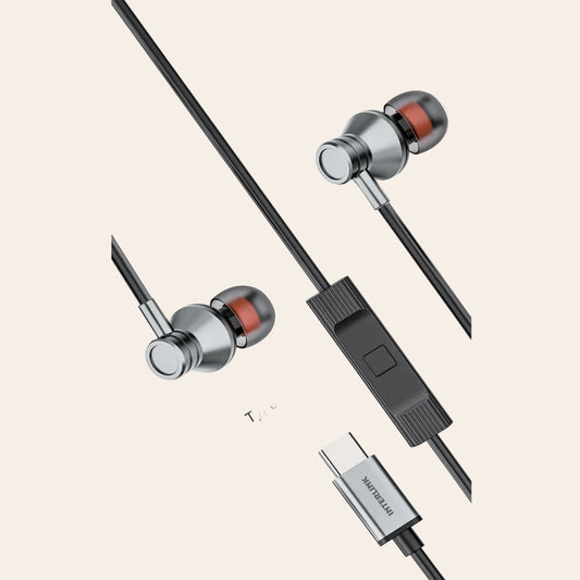Interlink PRIME PLUS Type-C Handsfree – HD Microphone, Hi-Fi Stereo Sound & Comfortable Fit