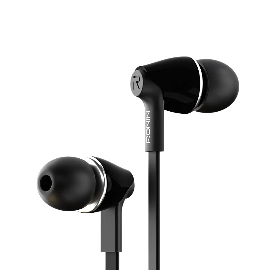 Ronin R-15 Genuine Bass Handsfree – 3.5mm Jack, HD Sound, In-Line Mic