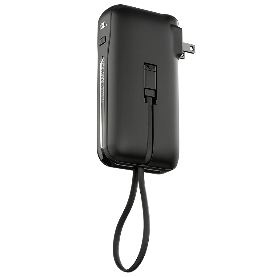 Ronin ARCTIC R-4050 10000mAh Power Bank – 22.5W Fast Charging with Built-in Type-C Cable & Digital Display