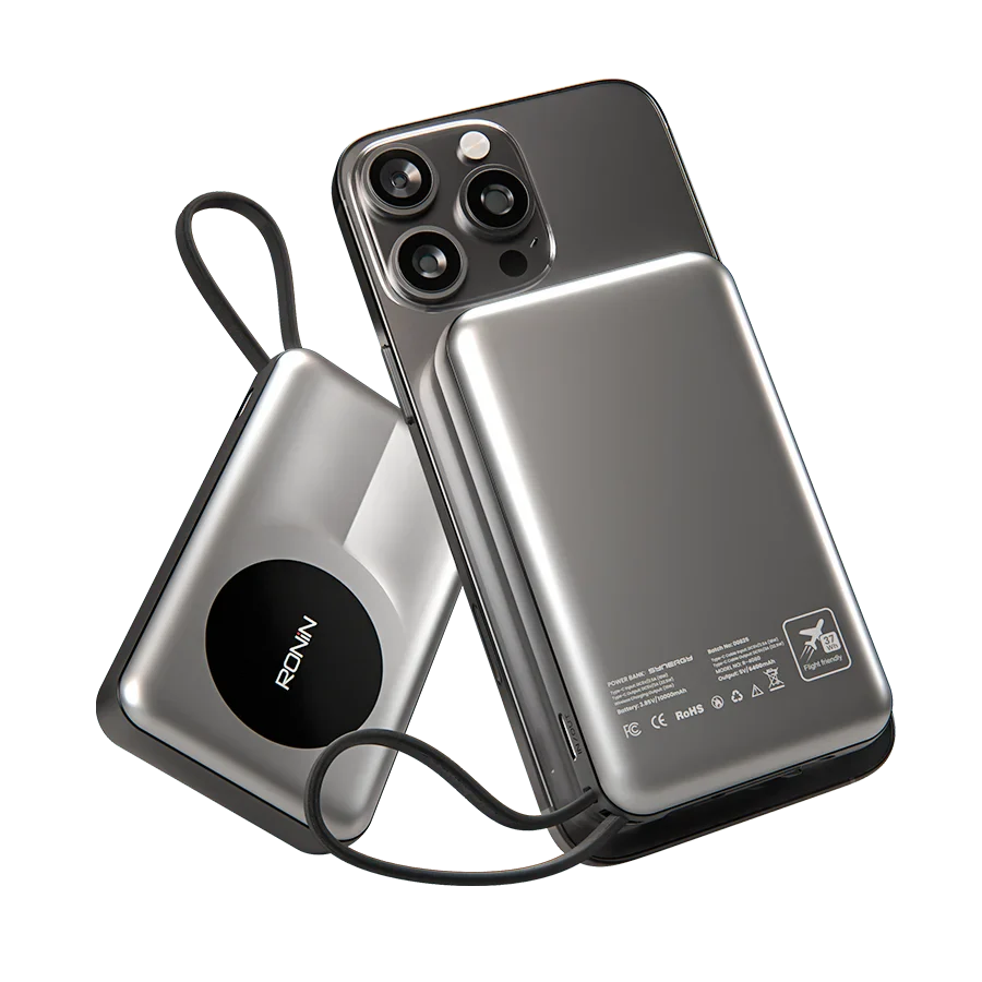 Ronin Synergy R-4060 10000mAh Power Bank – 22.5W Fast Charging with 15W Wireless Charging