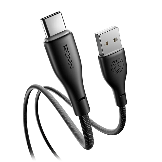 Ronin BOLT R-2030 Type-C Cable – 3A Fast Charging Braided USB-A to USB-C Cable (2M)