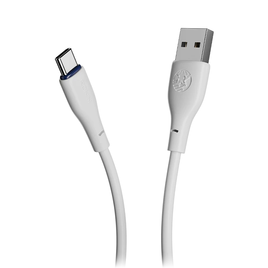 Ronin R-340 Type-C Cable – 3A Fast Charging Braided USB-A to USB-C Cable (1M)
