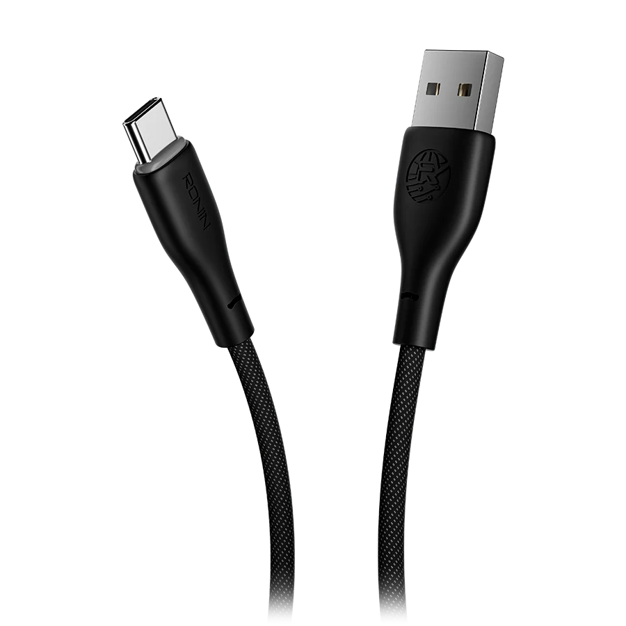 Ronin BOLT R-2030 Type-C Cable – 3A Fast Charging Braided USB-A to USB-C Cable (2M)