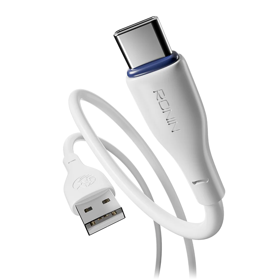 Ronin R-340 Type-C Cable – 3A Fast Charging Braided USB-A to USB-C Cable (1M)