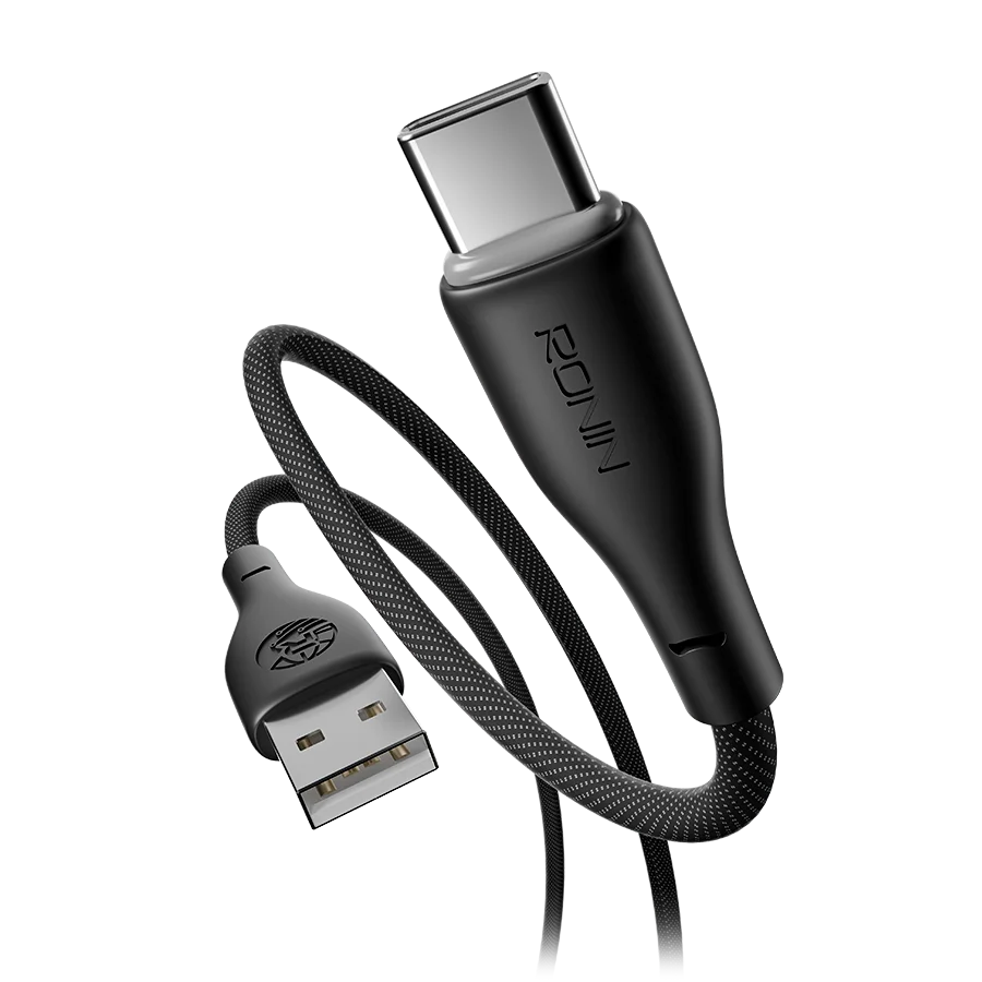 Ronin BOLT R-2030 Type-C Cable – 3A Fast Charging Braided USB-A to USB-C Cable (2M)