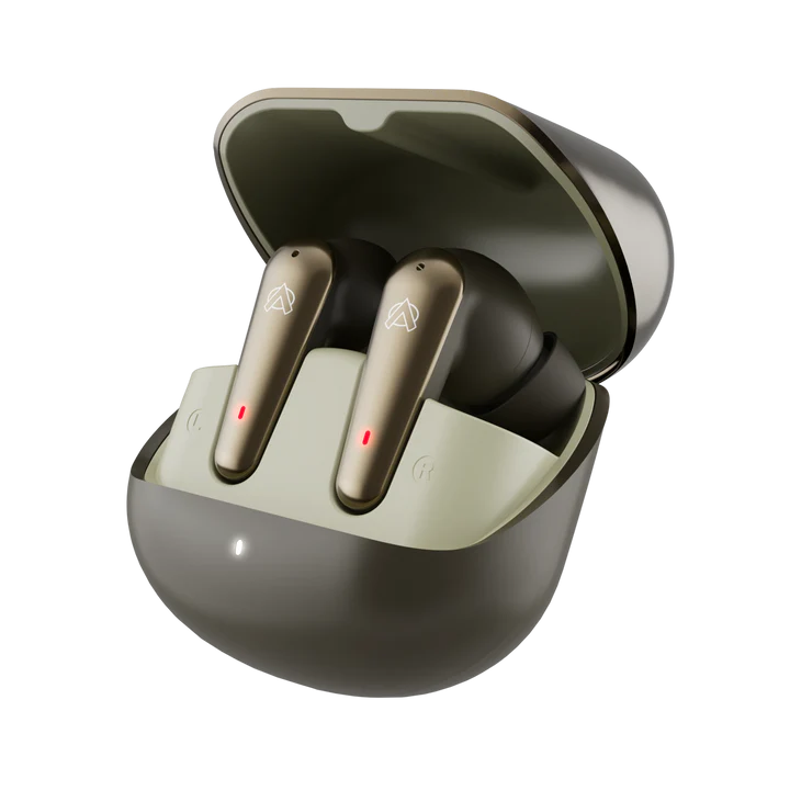 Audionic Airbud 595 Flip Earbuds – Bluetooth 5.3, ENC Quad Mic, Gaming Mode, 40 Hours Playtime