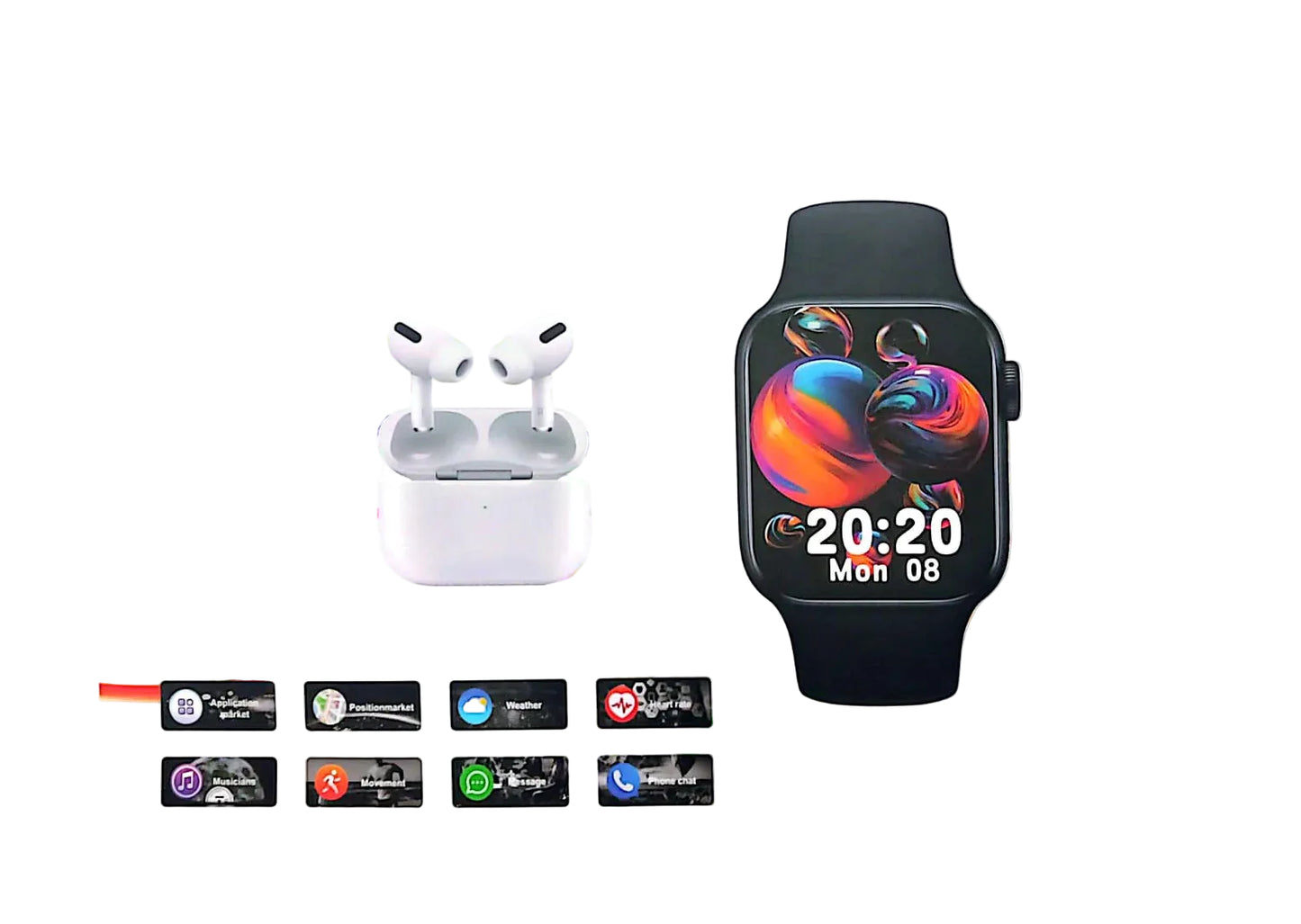 Series 10 Smartwatch Combo - 7 Interchangeable Straps Included - Brand New Boxed