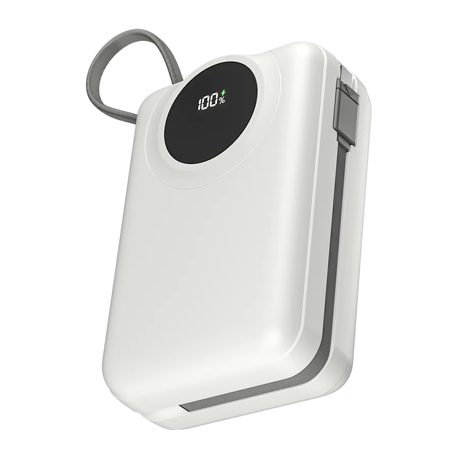 Ronin Megawatt R-4055 Power Bank – 30000mAh 22.5W Fast Charging with Built-in Cables & LED Display