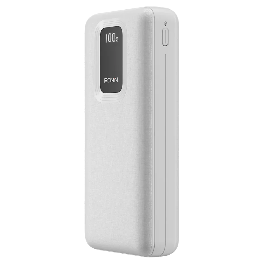 Ronin REVIVE R-4025 20000mAh Power Bank – 22.5W PD Fast Charging with Digital LED Display
