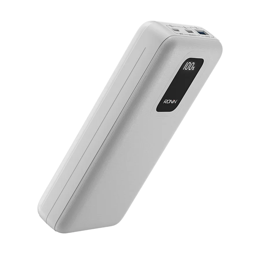 Ronin REVIVE R-4025 20000mAh Power Bank – 22.5W PD Fast Charging with Digital LED Display