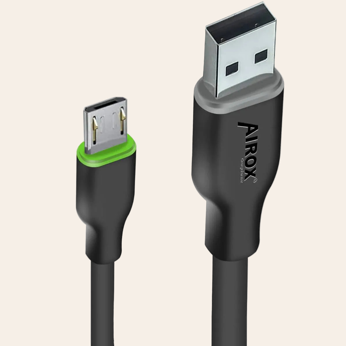 Airox CB-132 V8 LED Light Fast Charging Cable – Micro USB Fast Charge & Data Cable (1.2M)