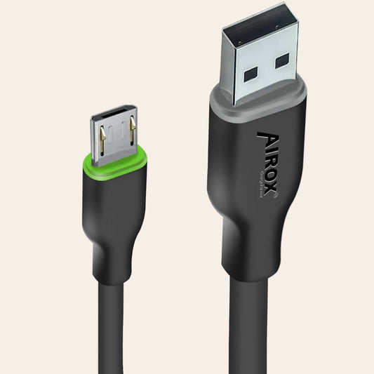 Airox CB-132 V8 LED Light Fast Charging Cable – Micro USB Fast Charge & Data Cable (1.2M)