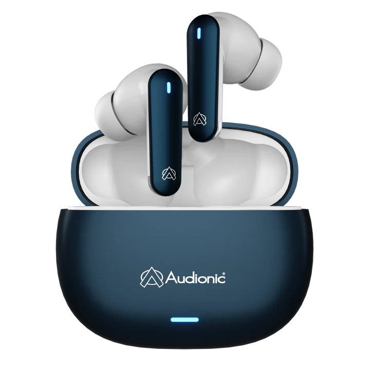 Audionic Airbud 425 TWS Wireless Earbuds – Quad Mic ENC, Gaming Mode, 40H Playtime, Bluetooth 5.3