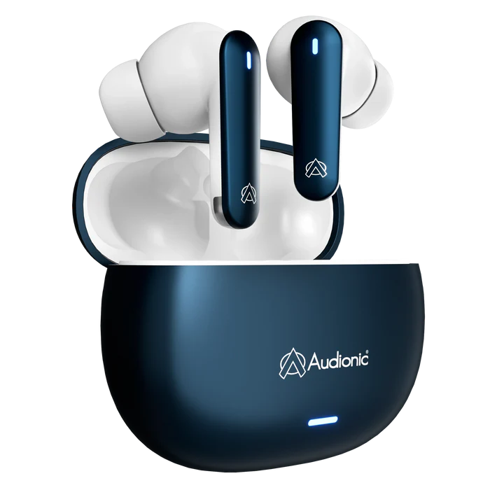 Audionic Airbud 425 TWS Wireless Earbuds – Quad Mic ENC, Gaming Mode, 40H Playtime, Bluetooth 5.3