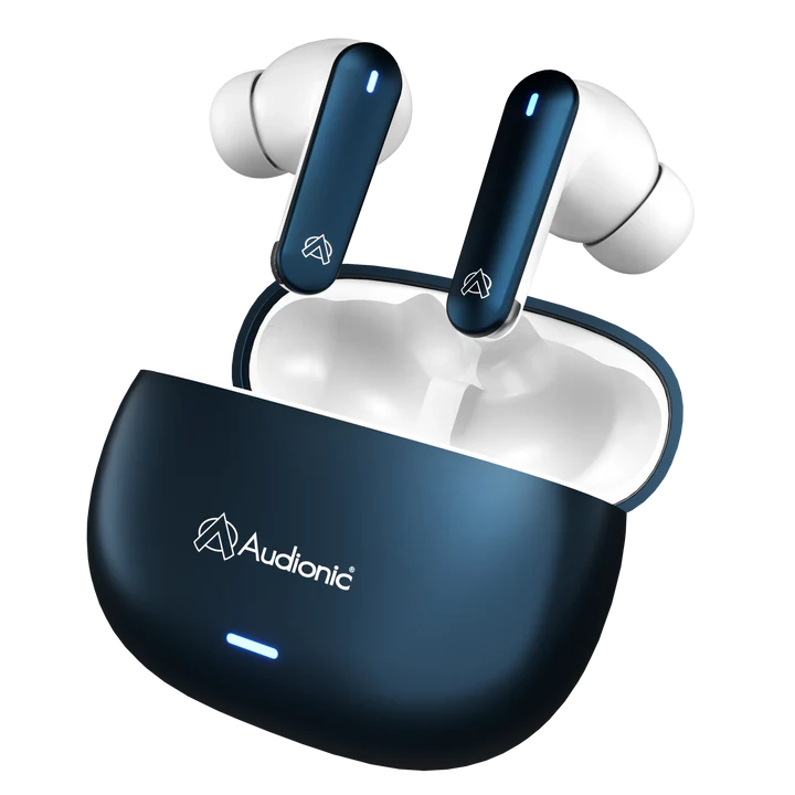 Audionic Airbud 425 TWS Wireless Earbuds – Quad Mic ENC, Gaming Mode, 40H Playtime, Bluetooth 5.3