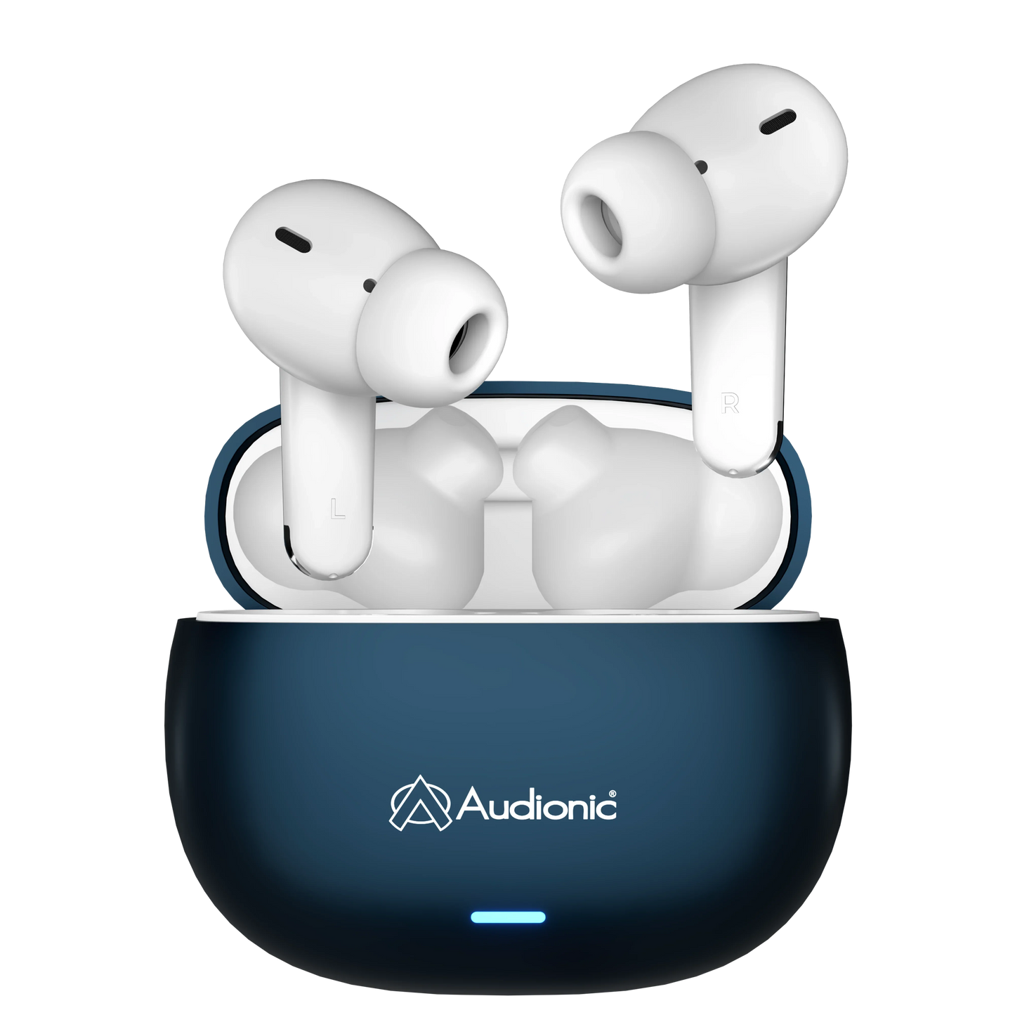 Audionic Airbud 425 TWS Wireless Earbuds – Quad Mic ENC, Gaming Mode, 40H Playtime, Bluetooth 5.3