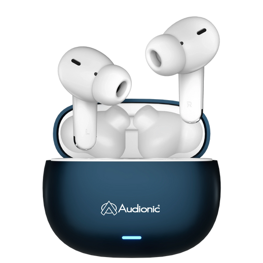 Audionic Airbud 425 TWS Wireless Earbuds – Quad Mic ENC, Gaming Mode, 40H Playtime, Bluetooth 5.3