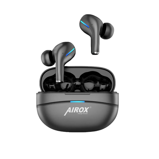 Airox E6 Earbuds ENC – Bluetooth 5.3, ANC + ENC, Low Latency, 16+ Hours Playtime
