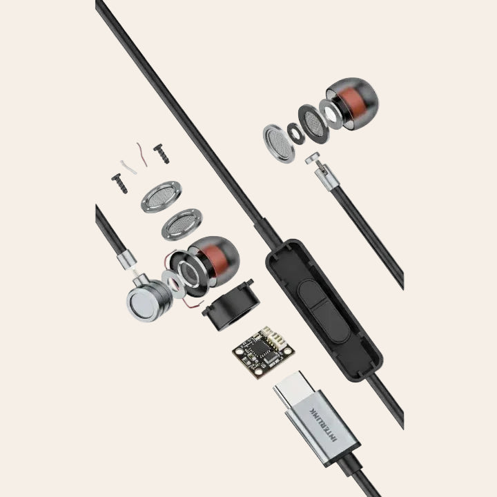 Interlink PRIME PLUS Type-C Handsfree – HD Microphone, Hi-Fi Stereo Sound & Comfortable Fit