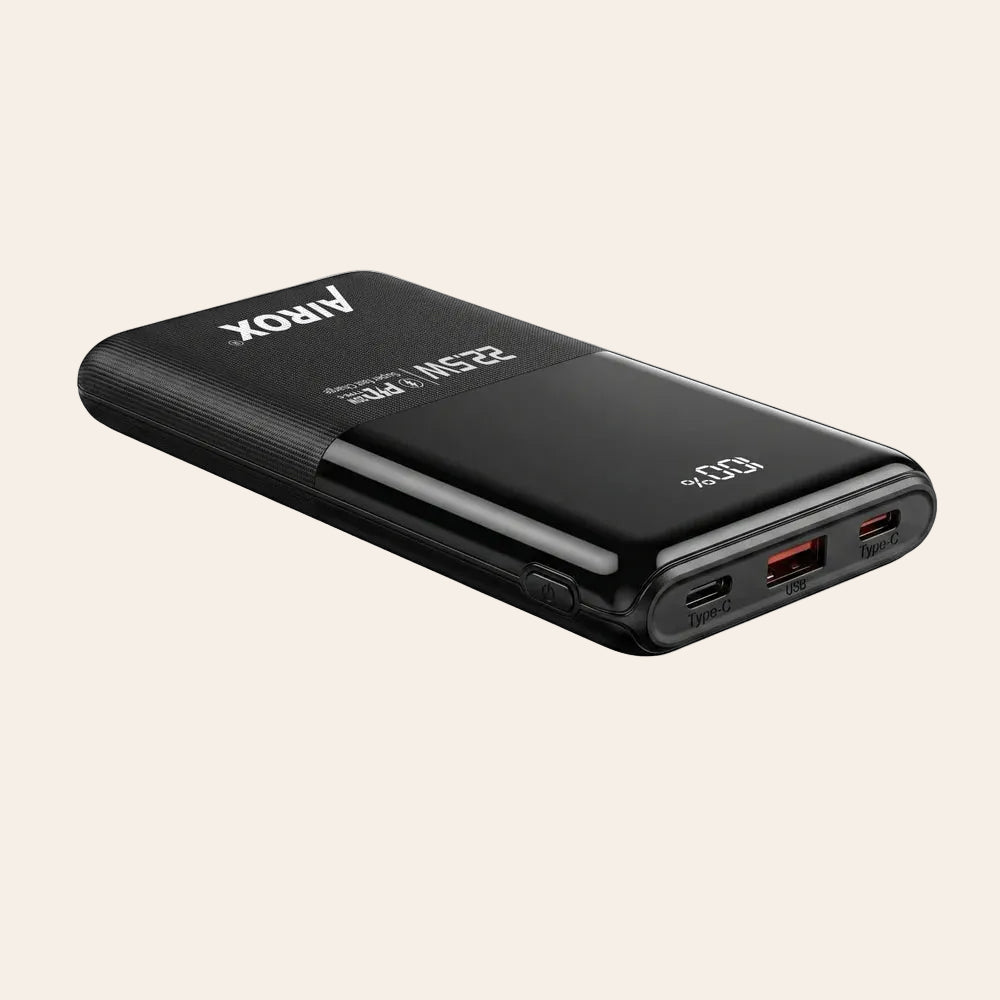 Airox PB31 10000mAh Power Bank – 22.5W PD Fast Charging with Digital LED Display