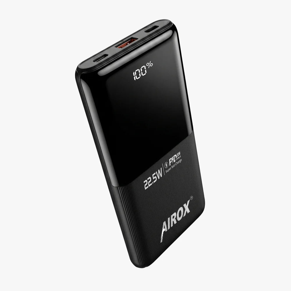 Airox PB31 10000mAh Power Bank – 22.5W PD Fast Charging with Digital LED Display