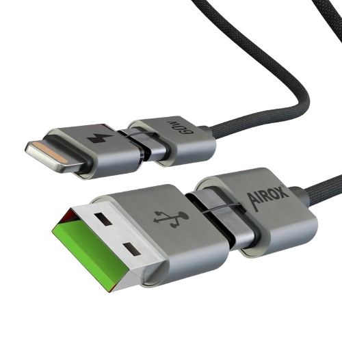 Airox Cab Nexus 4-in-1 MagTidy Travel Cable – 60W Fast Charging Multi-Connector Braided Cable