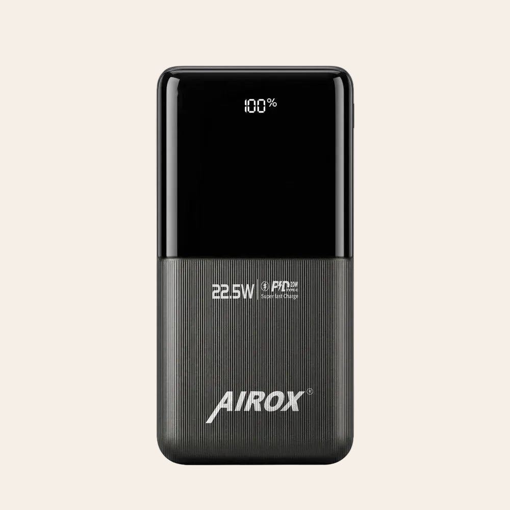 Airox PB31 10000mAh Power Bank – 22.5W PD Fast Charging with Digital LED Display